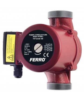 Pompa circulatie pentru apa potabila 25-80 180 -0301W -FERRO -Pompe de circulatie -479,99 lei -product_reduction_percent