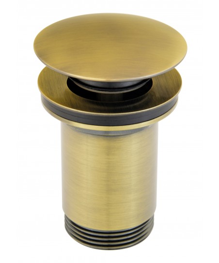 Ventil de scurgere D.1 1/4” Rotondo, bronz antichizat pentru lavoare cu preaplin S285BR FERRO Ventile scurgere
