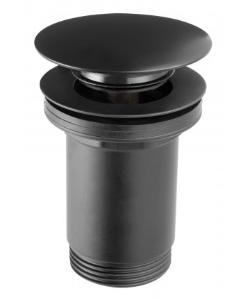 Ventil de scurgere negru D.1 1/4” Rotondo, pentru lavoare cu preaplin -S285B-BL-B -FERRO -Ventile scurgere -114,99 lei -produ...
